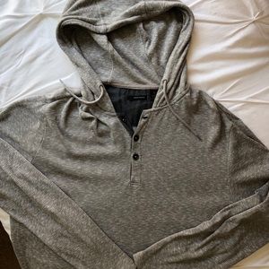 Dkny hooded shirt
